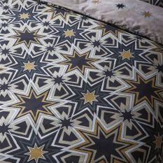 Riad Stars Bedding Set with Pillowcase by Matthew Williamson in Black & Gold