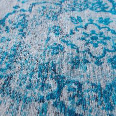 Louis De Poortere Traditional Fading World Medallion Designer Rugs 8255 Grey Turquoise