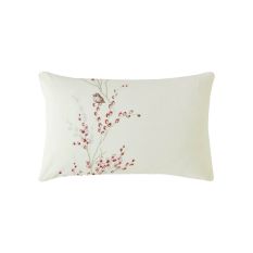 Winter Pussy Willow Bedding Set by Laura Ashley in Cranberry Red