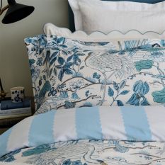 Crane And Frog Floral Bedding by Sanderson in Blue