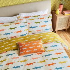 Mr Fox Birthday Cushion by Scion in Confetti