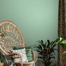 Tisbury Plain Wallpaper 120390 by Clarissa Hulse in Verdigris Green