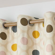 Spot Flower Eyelet Curtains By Orla Kiely in Summer Multi