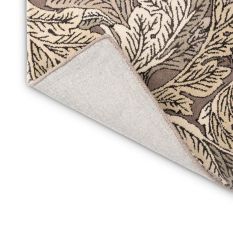 Acanthus Wool Runner Rugs 126904 in Mole By William Morris