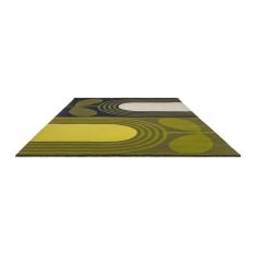 Striped Tulip Wool Rugs 160307 by Orla Kiely in Seagrass Green