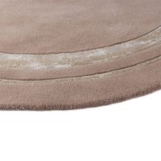 Redbrook 081801 Circle Rug by Laura Ashley in Hazelnut Brown