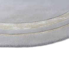 Redbrook 081804 Circle Rug by Laura Ashley in Silver Grey