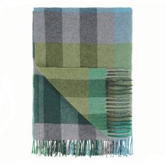 Bampton Emerald Woven Throw in Emerald Green by Designers Guild