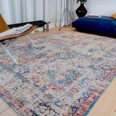 Louis De Poortere Antiquarian Antique Bakthiari Rugs 8713 in Khedive Multi