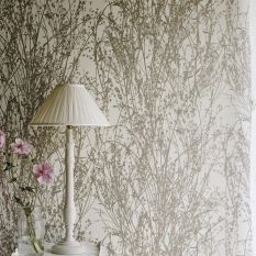 Meadow Canvas Wallpaper 215693 by Sanderson in Gilver Linen