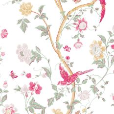 Summer Palace Floral Wallpaper 115254 by Laura Ashley in Peony Pink