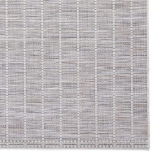 Santa Monica A041 Indoor Outdoor Stripe Rug in Beige