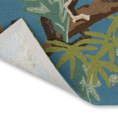 Sapphire Garden Indoor Outdoor 438708 Rugs by Wedgwood in Teal