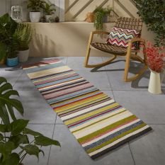 Habitat LaVida Outdoor Stripe Runner Rugs in Multi 476801