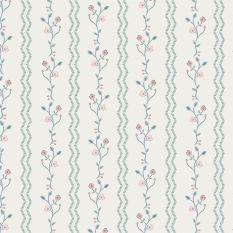 Blencow Stripe Wallpaper 122748 by Laura Ashley in Dark Duck Egg Blue