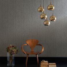 Cascade Wallpaper W0053 03 by Clarke and Clarke in Granite Grey