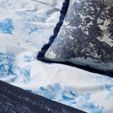 Landscape Toile Cushion by Ted Baker in Navy Blue