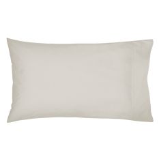 Plain Housewife Pillowcase By Bedeck of Belfast in Linen Cream