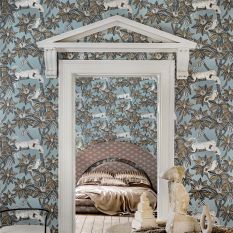 Satara Wallpaper 119 3012 by Cole & Son in Slate Grey