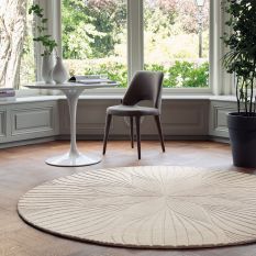 Folia Round Circle Modern Floral Rugs 38301 by Wedgwood