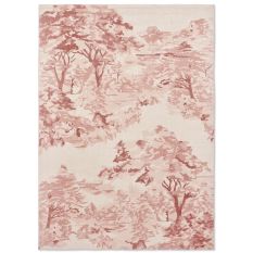 Landscape Toile 162602 Rugs by Ted Baker in Light Pink