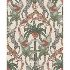 Safari Totem Wallpaper 119 2011 by Cole & Son in Terracotta Orange