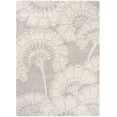 Japanese Floral Rugs 039701 in Oyster by Florence Broadhurst