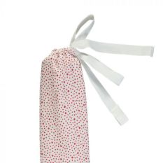 YuYu Japanese Cotton Hot Water Bottle in Spotty Dotty White & Red