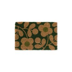 Stem Sprig Coir Doormat 563905 by Orla Kiely in Jet Black