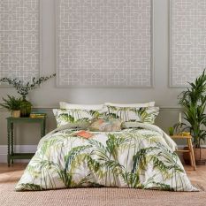 Palm House Designer Bedding and Pillowcase By Sanderson in Green