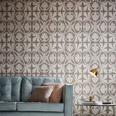 Thrones Mocha Wallpaper 105275 by Graham & Brown in Gold Brown