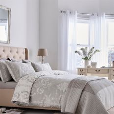 Josette Cotton Bedding Set by Laura Ashley in Dove Grey