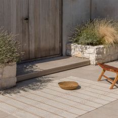 Zona Stitch Indoor Outdoor Rug 497303 by Brink & Campman in Terracotta