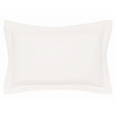 Plain Oxford Pillowcase By Bedeck of Belfast in Chalk Cream