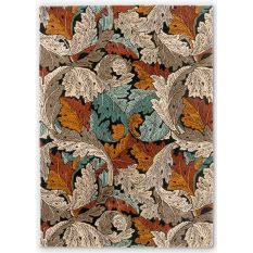 Acanthus Leaf Wool Rugs 126900 in Forest By William Morris