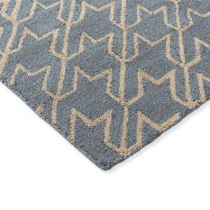 Houndstooth Indoor Outdoor Rug 455708 by Ted Baker in Washed Blue