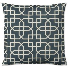 Hampton Trellis Indoor Outdoor Cushion 646308 by Sanderson in Indigo