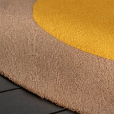 Habitat Festival Round Indoor Outdoor Rug 496306 by Brink & Campman in Yellow