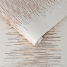 Tornado Stripe Wallpaper 106392 by Graham & Brown in White