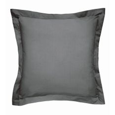 Plain Square Oxford Pillowcase By Bedeck of Belfast in Grey