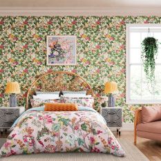 Fusang Tree Peach Blossom Bedding by Sanderson in Peach Blossom