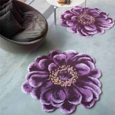 Luxury Fiore Round Bath Mat 400 by Abyss & Habidecor