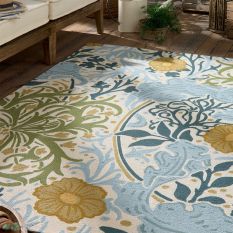 Seaweed Indoor Outdoor Rugs 427008 by Morris & Co in Wandle