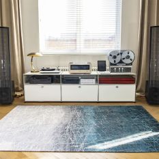 Louis De Poortere Modern Mad Men Fahrenheit Rug 8877 Polar Vortex