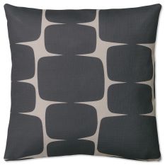 Lohko Indoor Outdoor Cushion 625805 by Scion in Liquorice Black