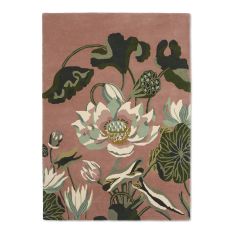 Waterlily Wool Rugs 38602 by Wedgwood in Dusty Rose Pink