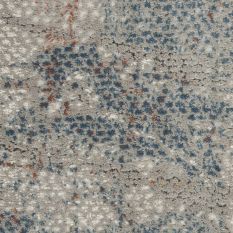 Rustic Textures RUS15 Abstract Runner Rugs in Grey Blue