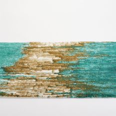 Li 800 Abstract Bath Mat in Green by Designer Abyss & Habidecor