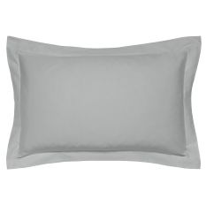 Plain Oxford Pillowcase By Bedeck of Belfast in Grey