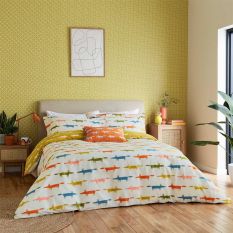 Mr Fox Birthday Cotton Bedding by Scion in Multi